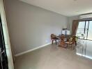 Dining area with table and chairs