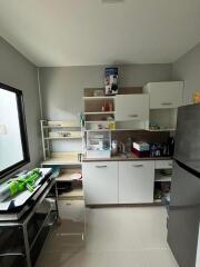 Modern kitchen with appliances and storage