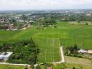 Aerial view of land parcel