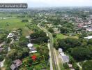 Aerial view of neighborhood