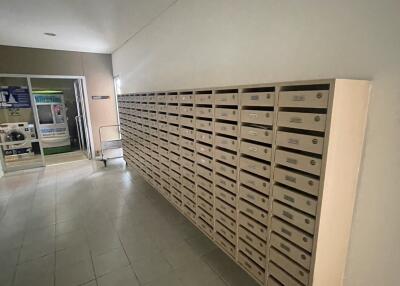 Mailroom with individual mailboxes