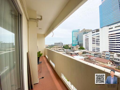 Balcony with city view