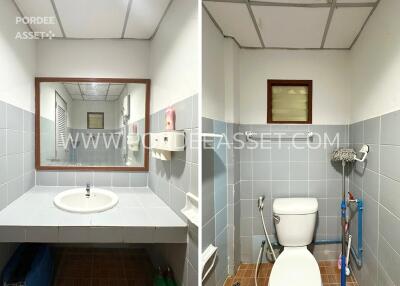 Bathroom with sink and toilet