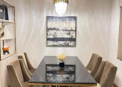 Modern dining room with stylish decor