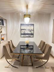 Modern dining room with stylish decor