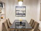 Modern dining room with stylish decor