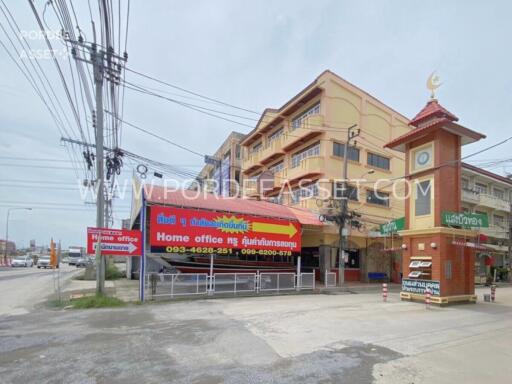 Exterior view of a multi-story commercial building