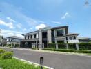 Exterior view of a modern luxury home