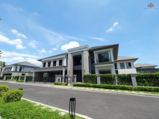 Exterior view of a modern luxury home