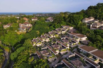 Aerial view of a residential complex