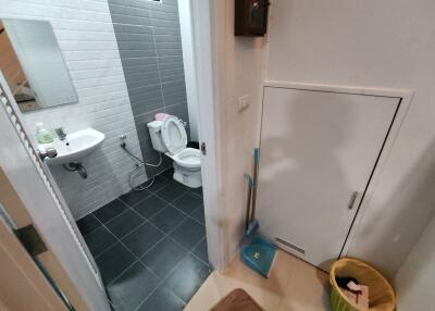 Bathroom with toilet and sink