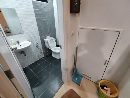 Bathroom with toilet and sink