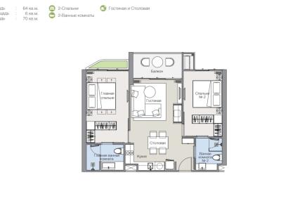 Property floor plan showing the layout and dimensions of various rooms.