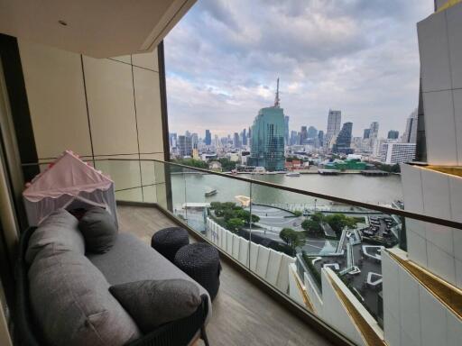 Balcony with city view