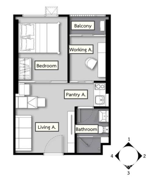 1-BR Condo at Knightsbridge Prime Onnut near BTS On Nut