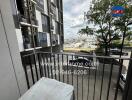 Balcony with city view