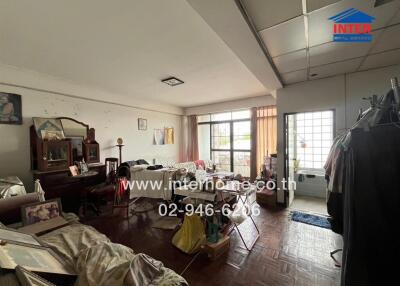 Living Room with Furniture and Windows