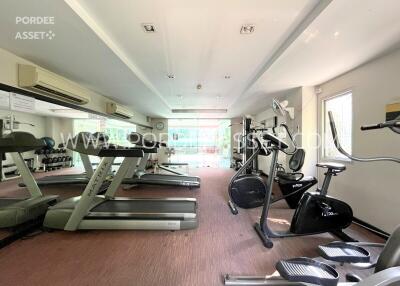 Well-equipped gym with various fitness machines