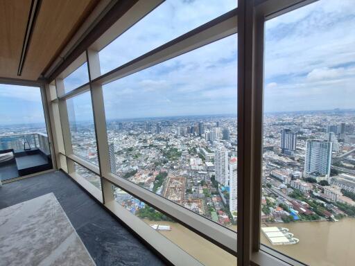 City view from a high-rise building