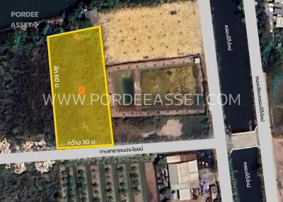 Satellite view of a land plot for sale