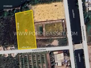 Satellite view of a land plot for sale