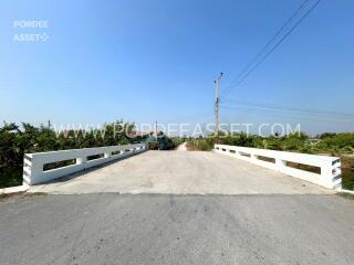 Bridge with surrounding greenery