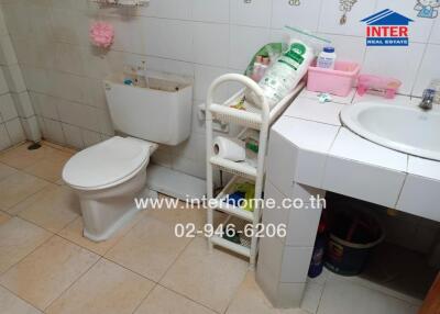 Bathroom with toilet and sink