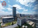 Panoramic view of city buildings and skyline