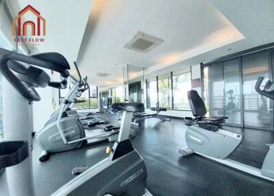 Modern gym with exercise equipment