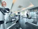 Modern gym with exercise equipment