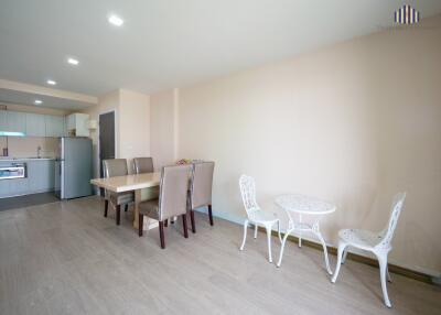 Dining area with table and chairs