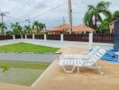 Backyard with pool