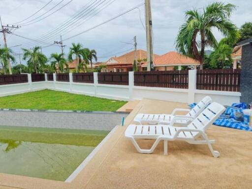 Backyard with pool