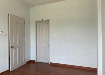 empty room with two doors