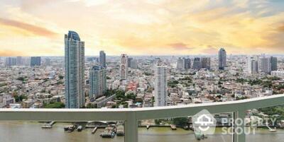 1-BR Condo at Menam Residences near BTS Saphan Taksin