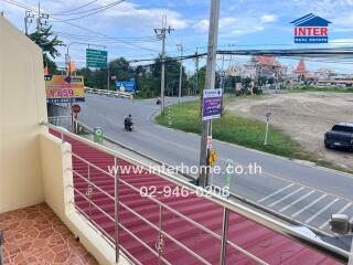 Balcony view from a property by the roadside