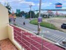 Balcony view from a property by the roadside