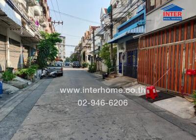 Street view of a residential area