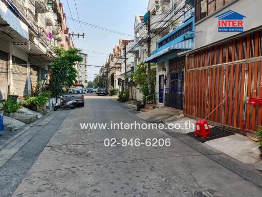 Street view of a residential area