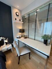 Bedroom with study desk and decor