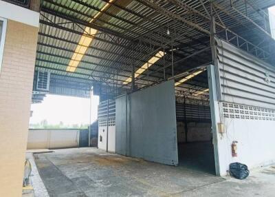 Spacious warehouse with large entrance