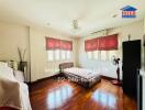 Bright living room with wooden floor