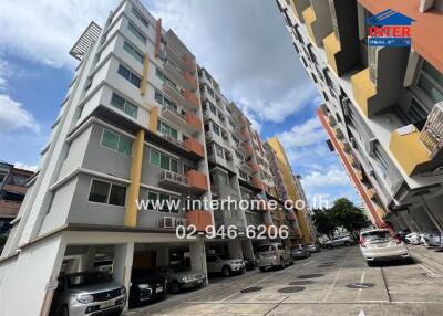 Exterior view of residential apartment buildings