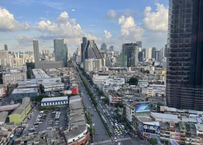 City view from high floor