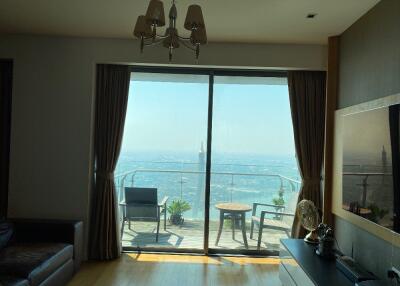 Bright living room with large windows and a stunning view