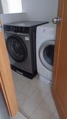 Laundry room with washer and dryer