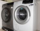 Laundry room with washer and dryer