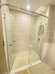 Bathroom with modern glass shower