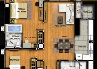 floor plan layout with labeled rooms