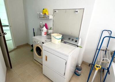 Laundry room with washer and dryer